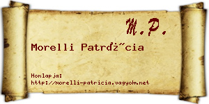Morelli Patrícia névjegykártya